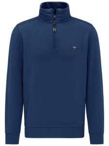 Sweter TROYER-ZIP granatowy