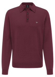 Sweter Polo MERINO merlot
