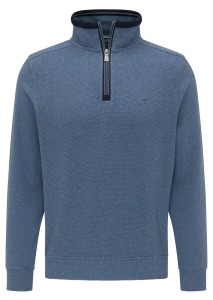 Sweter TROYER-ZIP indygo