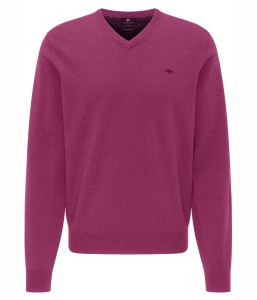 Sweter V-NECK dragonfruit