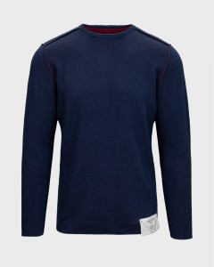 Sweter TONY  dwustronny granatowy/bordowy