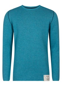 Sweter TONY dwustronny turkusowy/granatowy