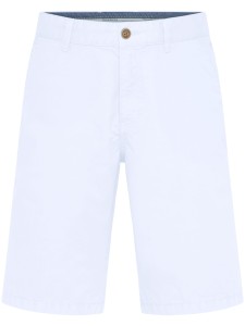 Szorty  GARMENT DYED białe