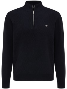 Sweter TROYER-ZIP 2 TONE navy-night