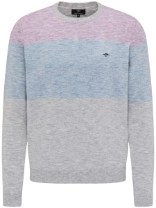 Sweter BLOCKSTRIPE silver-riverside-thistle