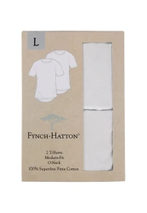 T-shirt dwupak ROUND NECK white 