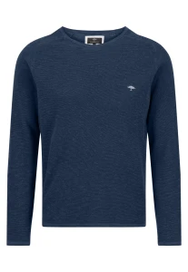 Sweter COTTON LINEN ciemnoniebieski