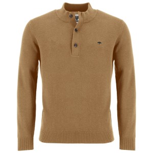 Sweter BUTTON camel