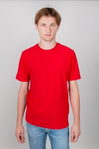 T-shirt ORGANIC COTTON SANGRIA czerwony