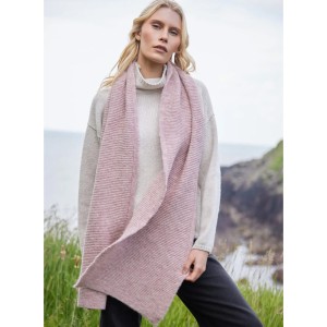 Woolen scarf alpaca rose