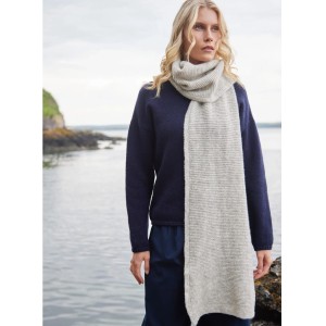Woolen scarf alpaca cloud