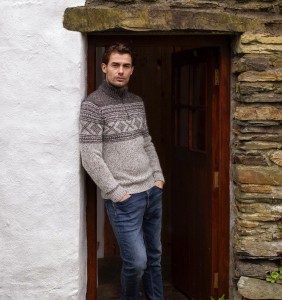 Sweter męski z merynosów i alpaki