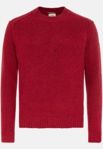 Sweter z dzianiny czerwony