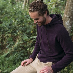 Sweter CORRY HOODY blackgrape