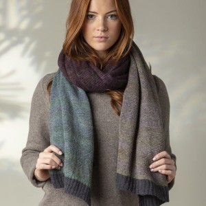 Scarf TREELINE WRAP metallic