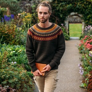 Sweter męski STONEYBREK red oak