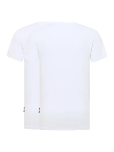 T-shirt BASICS biały dwupak