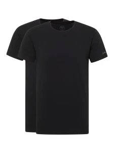 T-shirt BASICS czarny dwupak