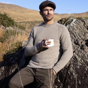 Sweter męski wełna + kaszmir 