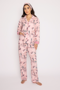 Flannel pyjamas in pink