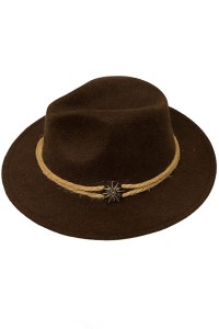 Kapelusz męski brązowy