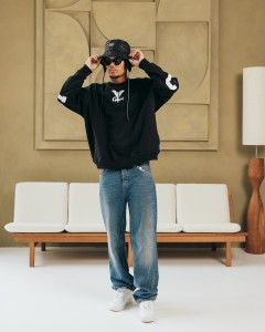 Bluza oversize UNISEX czarna 