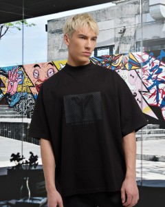 T-shirt BASIC LINE czarny