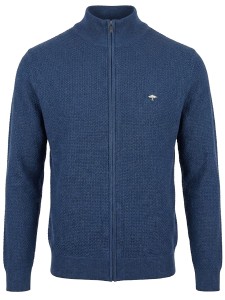 Kardigan ZIP ciemnoniebieski