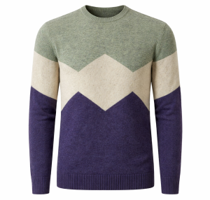 Sweter COMBO szałwiowo-fioletowy