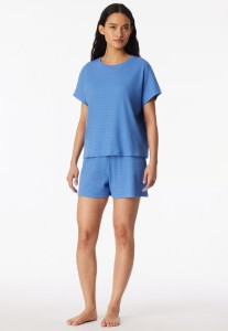 Piżama krótka CASUAL FEEL aqua