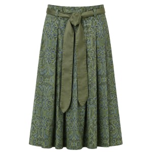 Skirt SANJA in green pattern