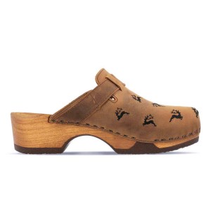Ladies' clogs Ricke tabacco