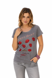 T-shirt BUSSERL szary