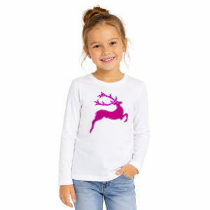 T-shirt dziecięcy SCHWARZECK różowy jelonek