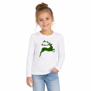 T-shirt dziecięcy SCHWARZECK zielony jelonek 