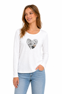 T-Shirt  damski HERZ biały