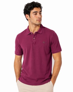 Polo KARLO bordowa