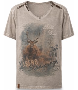 T-shirt BERGSTRAWANZA mud