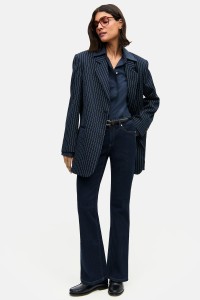 Jeansy PARIS flared granatowe