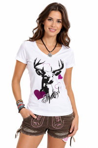 T-shirt SPATZL biały