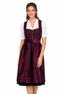 Dirndl ELINA bordowy  