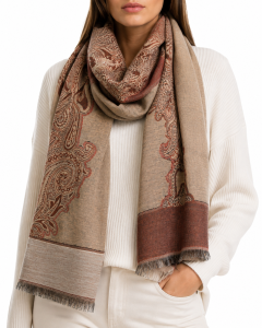Szal JACQUARD beige