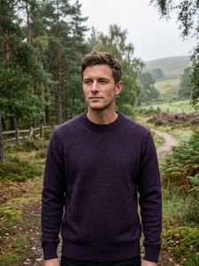 Sweter BRORA damson 