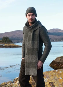 Szal 100% wełna merino