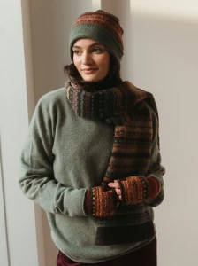 Szal wełniany FAIR ISLE braemar-oakley