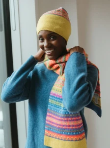 Szal wełniany FAIR ISLE charm-bonnie