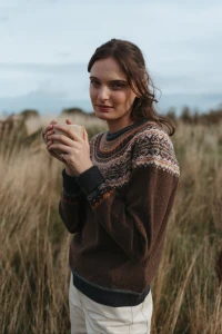 Sweter ALPINE SHORT hazel