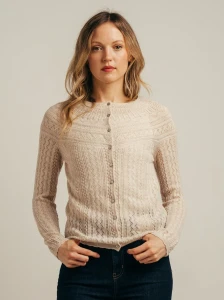 Kardigan VAILA LACE oatmeal