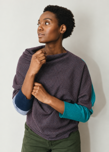 Sweter MELROSE TWEED DRAPE muir 