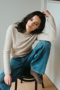 Sweter VAILA LACE white
